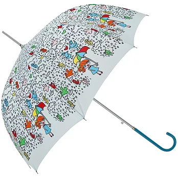 【rainstory】雨天娃娃抗UV自動開直骨傘