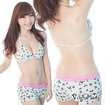 【VOUGE LADY】蕾絲平口蝴蝶系列(紫蕾絲)M紫蕾絲