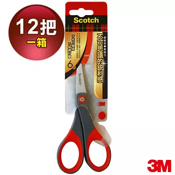 3M Scotch超銳利事務剪刀 6吋-超值箱購12入
