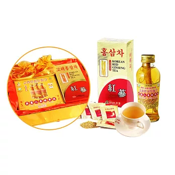 金蔘 紅蔘茶包30入/盒+紅蔘糖90gX2盒+人蔘精華液3入/盒(伴手禮盒組)