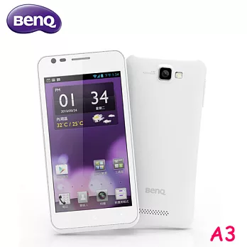 【BenQ】A3 4.5吋IPS高速四核心智慧手機(公司貨)+贈車充組白
