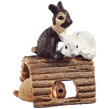 Schleich 史萊奇動物模型-玩耍的兔子寶寶