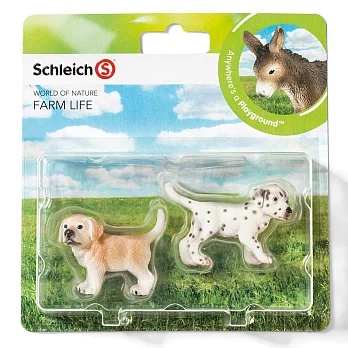 Schleich 史萊奇動物模型-小狗組