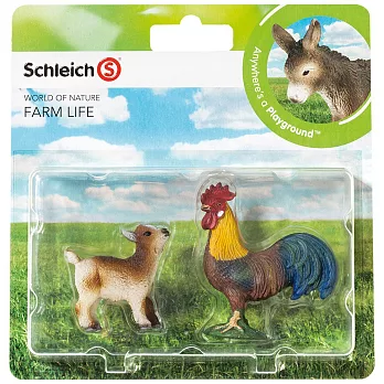 Schleich 史萊奇動物模型-羚羊 & 公雞