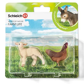 Schleich 史萊奇動物模型-綿羊 & 母雞