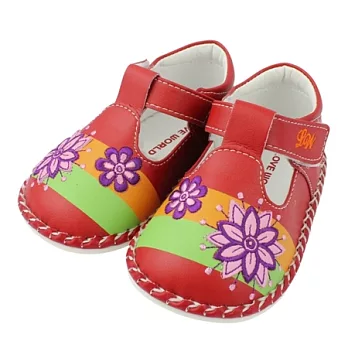 愛的世界LW花園寶寶鞋/學步鞋-台灣製-14紅色