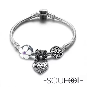 SOUFEEL 索菲爾 925純銀手鍊串珠套組(組合C)17.