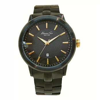 Kenneth Cole 爵士步調時尚優質腕錶-黑-IKC9394