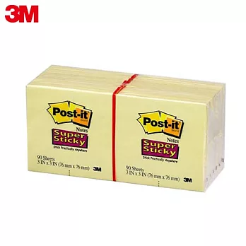 3M Post-it利貼 狠黏可再貼便條紙 (12入,美國進口)