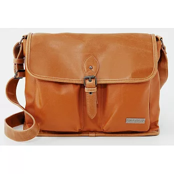 【UH】MIRYOKU - 自信風格雙口袋斜揹包 - 駝色