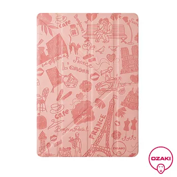 Ozaki O!coate Travel iPad Air 2 多角度多功能保護套巴黎-粉色