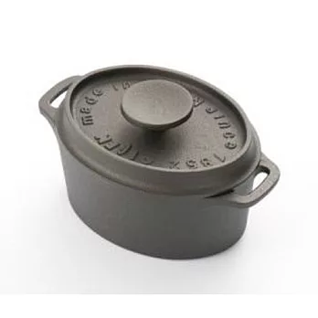 《及源鑄造》鑄鐵迷你烤鍋‧12cm橢圓款