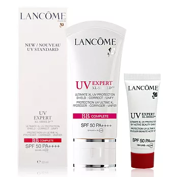 LANCOME 蘭蔻 UV超輕盈柔白BB霜SPF50‧PA++++升級版01(50ml)送柔白隔離乳(10ml)