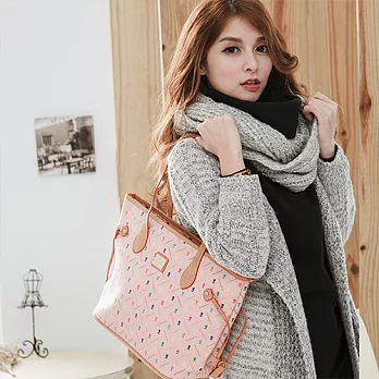 LUMAN.LISHA 露蔓麗莎 英式女王華麗經典抽繩包(西瓜紅)