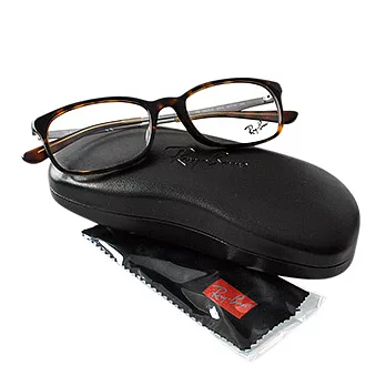 【Ray Ban 雷朋】雷朋光學眼鏡經典熱賣款/銀邊琥珀框(5313D-2012)銀邊琥珀框