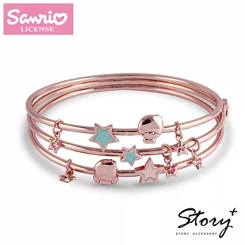 【UH】My Story - Kiki&Lala 繽紛星情多層次造型手環 - 玫瑰金