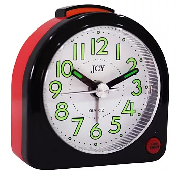 【JCY】輕巧造型C-301旅行貪睡小鬧鐘/時尚鬧鐘(黑色)
