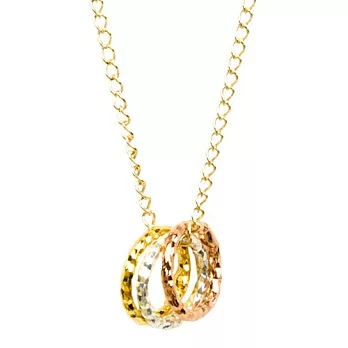 Dogeared 迷你圓環款 Karma 金銀玫瑰金 三色閃亮 金色許願項鍊 附原廠盒