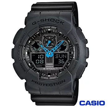 CASIO 卡西歐 G-SHOCK 狂野粗曠潮流概念錶GA-100C-8A