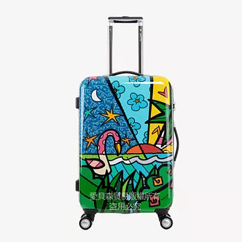 AOU & 美國BRITTO 旅行箱 28吋 TSA海關鎖 時尚潮流連線 (海底世界) 97-001A-D8