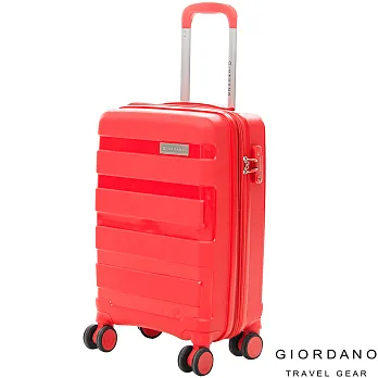 GIORDANO~ 佐丹奴 20吋 輕量流線系列旅行箱(紅)20吋紅