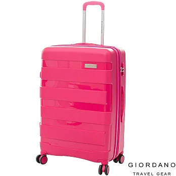 GIORDANO~ 佐丹奴 20吋 輕量流線系列旅行箱(桃紅)20吋桃紅