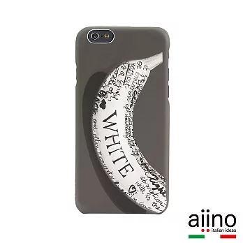 Aiino Banana Graffiti 香蕉塗鴉藝術系列 Apple iPhone 6 plus 5.5 吋手機殼 - 非黑即白 ( AIIPH6LCV-BNWH)