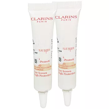 CLARINS克蘭詩 新一代清透礦植物UV隔離露SPF40(膚色)(10ml*2)