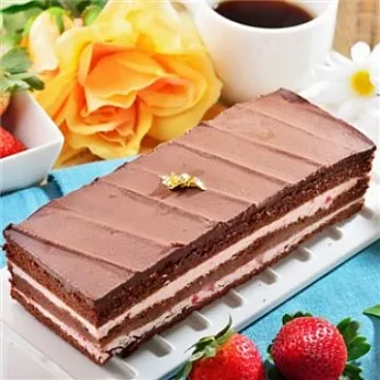 【艾波索】草莓黑金磚蛋糕(18*6*4cm/280g)