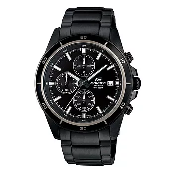 CASIO EDIFICE 黑武士軍團的展現運動時尚腕錶-黑-EFR-526BK-1A1