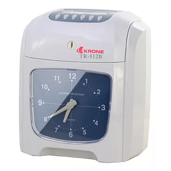 KRONE TR-512B 六欄位雙色微電腦打卡鐘(適用AMANO卡鐘卡片 / 卡架)