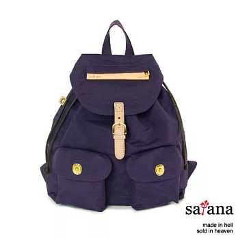satana - 小休閒束口後背包 - 紫色