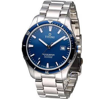 梅花錶 TITONI Seascoper 海洋探索潛水機械錶 83985SBB-518