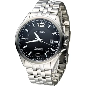 星辰 CITIZEN Eco-Drive 雅痞風格全球電波錶 CB0011-77E