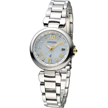 星辰 CITIZEN xC 愛麗絲夢遊仙境電波錶 EC1035-56W銀色