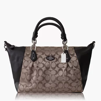 【COACH 多種背法】織布 / 肩背 / 斜背兩用包_卡其咖