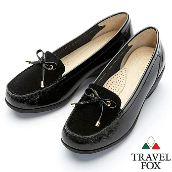 Travel Fox 1.5"層色蝴蝶結休閒鞋914863-0135黑色
