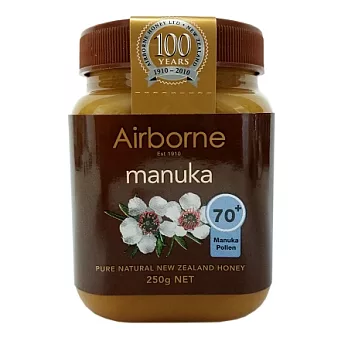 紐西蘭【Airborne艾爾邦】麥蘆卡蜂蜜 250克 花粉含量70+