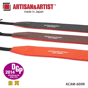 日本 ARTISAN&ARTIST 皮革相機背帶 ACAM-600N (AA)橘色