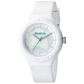 ReebokCAMO圓點潮流時尚腕錶-粉綠x白