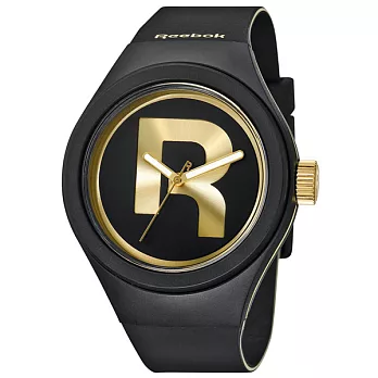 Reebok DROP RAD新潮時尚腕錶-金x黑/大