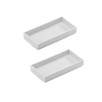 層層疊收納盒(白,小,2入)