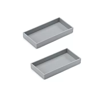 層層疊收納盒(淺灰 ,小,2入)