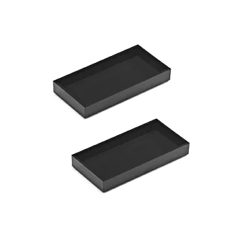 層層疊收納盒(黑,小,2入)