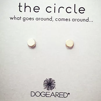 Dogeared925純銀 色豆豆耳環 迷你新款 Thin Circle Studs