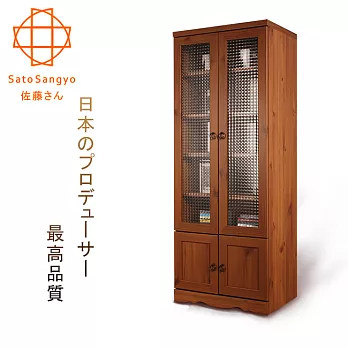 【Sato】 PISTRO巴黎公寓四門玻璃高置物櫃‧幅60cm