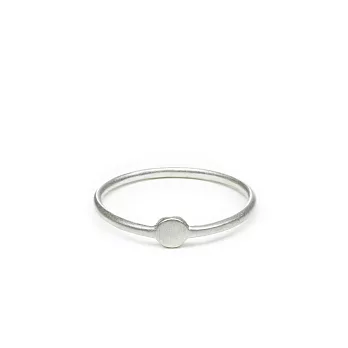 Dogeared 優雅豆豆 銀色戒指 Circle Ring 迷你新款 附原廠盒5號