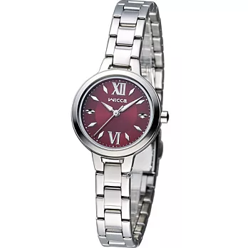 星辰 CITIZEN WICCA 英倫風優雅時尚腕錶 BG3-716-91 酒紅色酒紅色