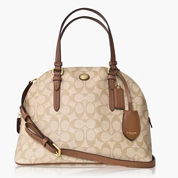 【COACH 多種背法】PVC / 肩背 / 斜背兩用包_卡其駝