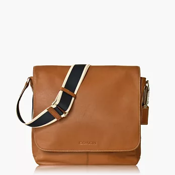 【COACH 男仕品味】皮革 / 側肩 / 斜肩 / 多功能包_咖啡